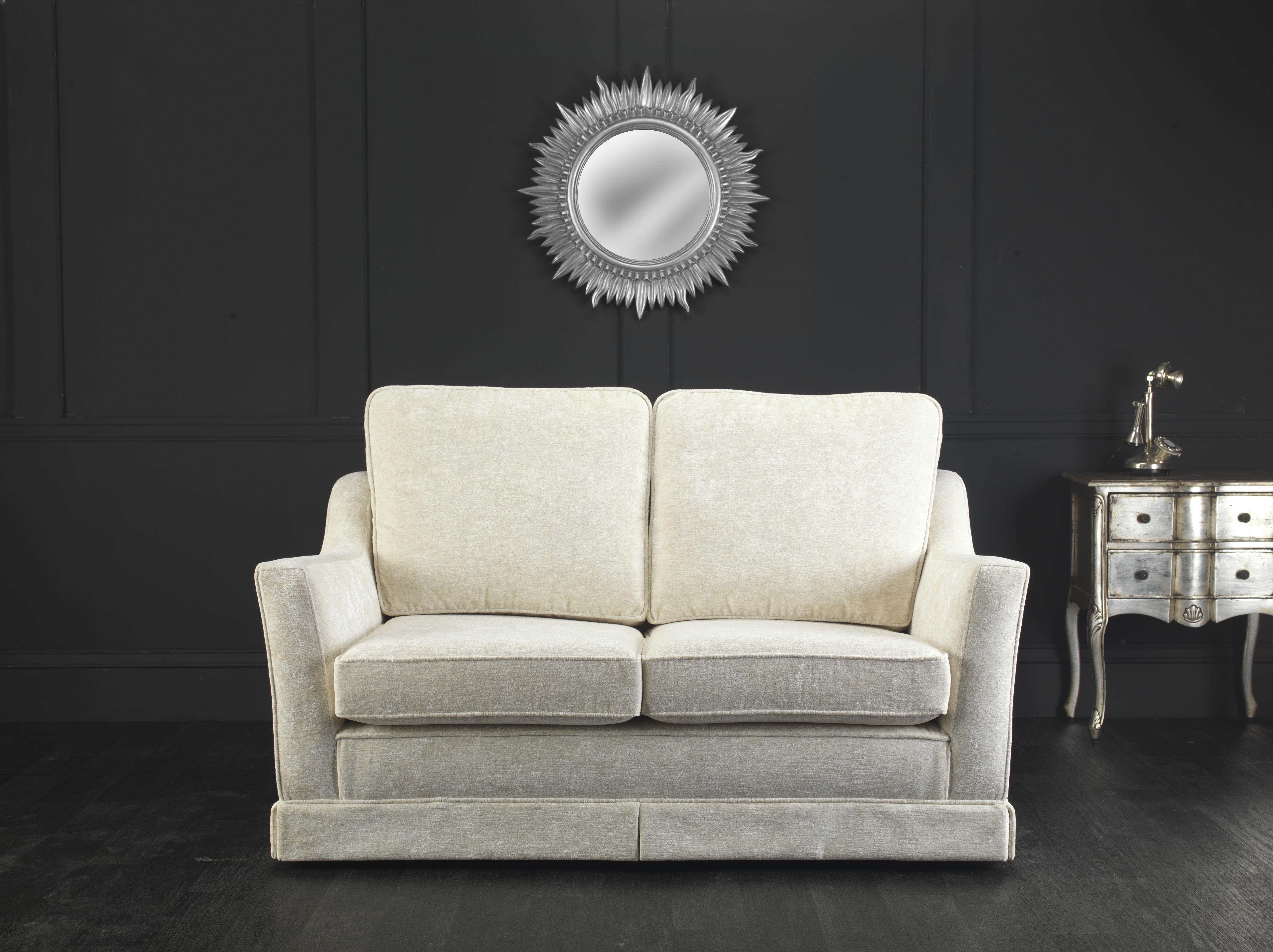 Grace two seater sofa with mirror